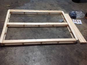 lot 1 image: Full Wood Bed Frame see pictures