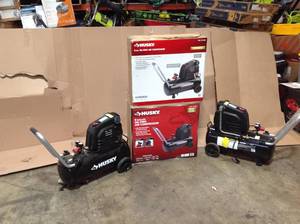 lot 9 image: Lot of Husky 8 Gal Compressors see pictures open box customer returns