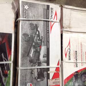 lot 43 image: Lot of 3 Not used 48 in. Front Mount Dethatcher for Zero Turn Mowers Great RESALE Value
