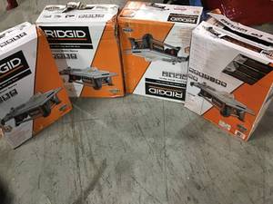 Pallet with Ridgid 7 in Table Tile cutters&nbsp&nbspvarious models and conditions customer returns see pictures