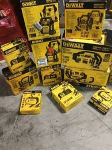 Pallet with assorted Dewalt Tools various models and conditions customer returns see pictures