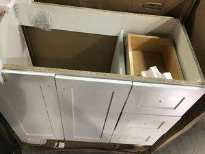 Lot of 2 Vanities - slight damage see pictures