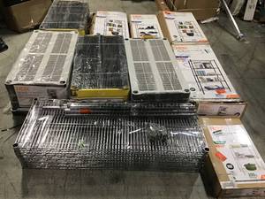 Lot of assorted Shelving various kinds and conditions open boxes see pictures