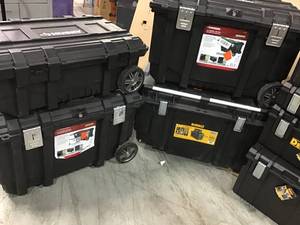 Pallet with assorted Mobile Storage and Tool boxes various models and conditions see pictures