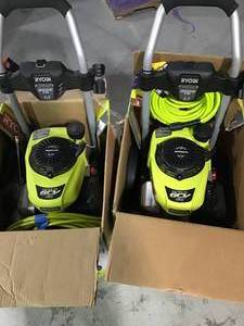 Lot of 2 - Ryobi 3000 psi 2.3 gpm gas pressure washers open box see pictures