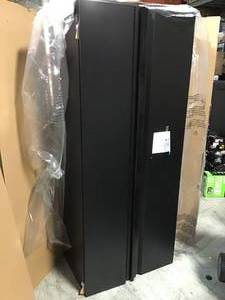 Husky Welded 54 in. W x 75 in. H x 19 in. D Steel Garage Cabinet Set in Black (3-Piece) open box see pictures