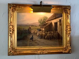 lot 1 image: Simply Amazing Large Oil on Canvas Painting by J. Batjieu