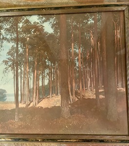 lot 142 image: Wooded Landscape Print