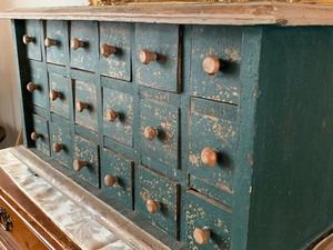 lot 12 image: Antique Multi-Drawer CabinetShabby Chic Style
