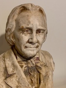 lot 56 image: Pottery Bust - Dated 1896