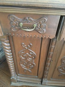 lot 52A image: Old World Craftsman Sewing Cabinet