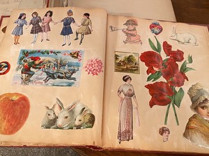 lot 206 image: Two Vintage Scrapbooks