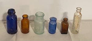 lot 301 image: Lot of Fun Vintage Glass Bottles