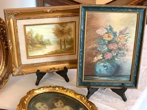 lot 132 image: Lot of 11 Framed Art Pieces
