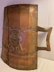 lot 401 image: Copper Shield with Letter A