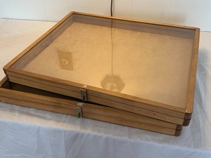 lot 416 image: Two Trade Show Table Top Display Cases