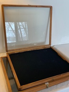 lot 421 image: Two Trade Show Table Top Display Cases