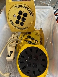 lot 438 image: Extension Cords and Power Mate Reels