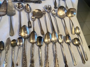 lot 266 image: Large Lot Silver Plate Flatware #3