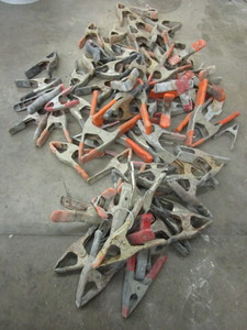lot 150 image: ASSORTED SIZE HAND CLAMPS