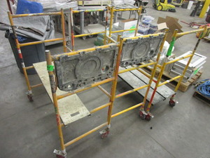 lot 185 image: METAL TECH ROLLING MINI SCAFFOLDS