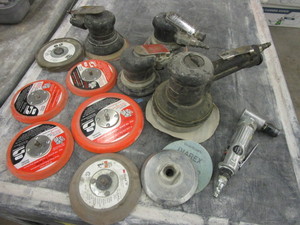lot 244 image: ASSORTED SANDERS AND GRINDERS