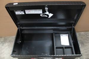 lot 23 image: Husky 40.8 Matte Black Aluminum Full Size Chest Truck Tool Box