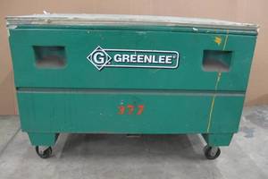 lot 88 image: Greenlee 48-in W x 24-in L x 25-in Steel Storage Box