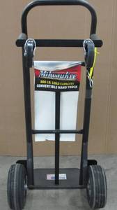 lot 98 image: Milwaukee 800 lb. Capacity 2-in-1 Convertible Hand Truck