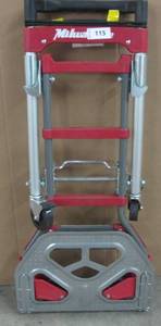 lot 115 image: Milwaukee 150 lb. Vertical and 300 lb. horizontal Capacity Folding Convertible hand Truck