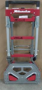 lot 116 image: Milwaukee 150 lb. Vertical and 300 lb. horizontal Capacity Folding Convertible hand Truck