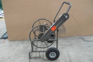 lot 124 image: Milwaukee 250 ft. 2-Wheel Mobile Hose Reel