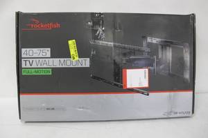lot 153 image: Rocketfish - Full-Motion TV Wall Mount for Most 40 - 75 TVs - Black