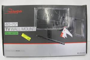 lot 154 image: Rocketfish - Full-Motion TV Wall Mount for Most 40 - 75 TVs - Black
