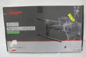 lot 161 image: Rocketfish - Full-Motion TV Wall Mount for Most 40 - 75 TVs - Black