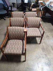 5 chair lot, fair condition