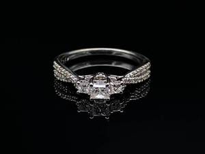 Exquisite Diamond Split Shank Estate Ring in 14k White Gold $2999 Retail VIDEO