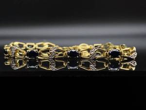 Natural Sapphire and Diamond Estate Bracelet VIDEO