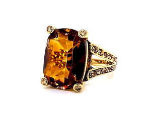 Bold and Beautiful Statement Ring in Gold over Sterling Silver VIDEO