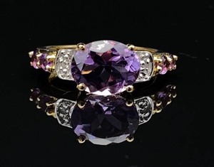 Mystical Amethyst and Diamond Estate Ring VIDEO