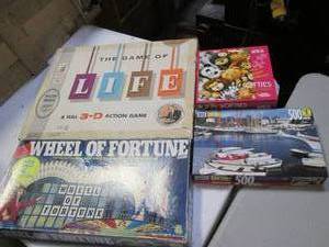 (2) Vintage Board Games & (2) Puzzl...