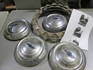 Vintage Hubcaps From A 1951 Chevy ...