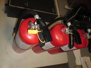 (3) Fire Extinguishers...