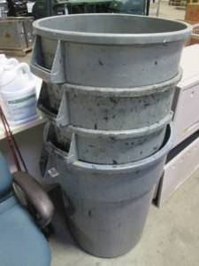 (4) Commercial Trash Bins...