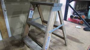 2 Werner Wooden Step Ladder