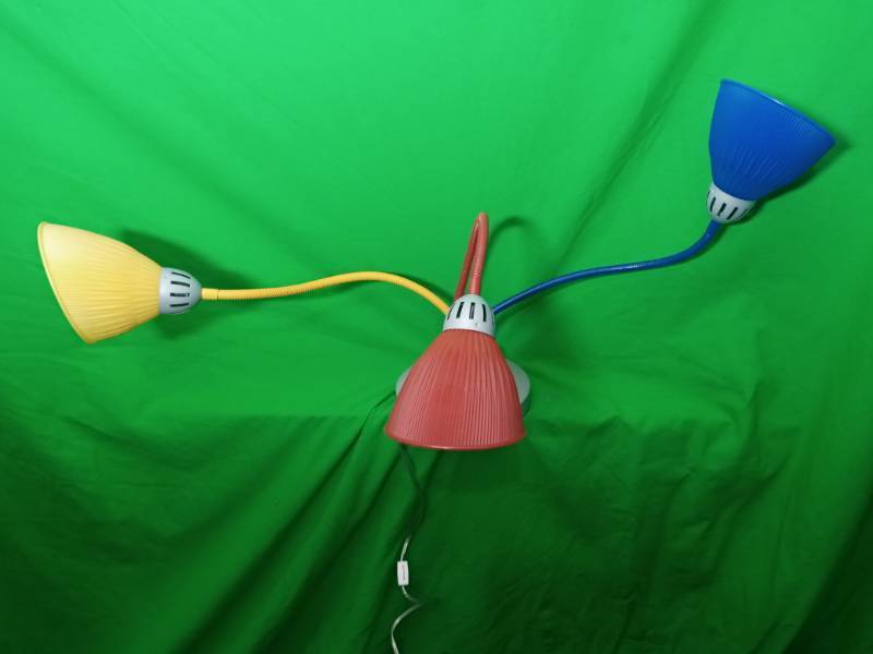 lot 47 image: Three light desk lamp