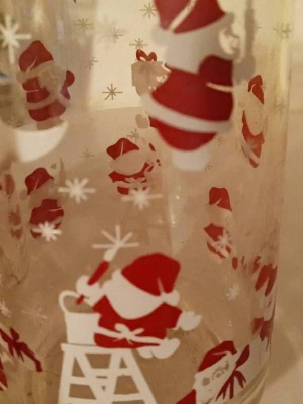 lot 56 image: vintage themed christmas  glasses