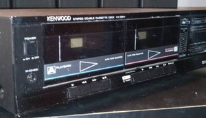 lot 28 image: Kenwood KX-56W double cassette deck