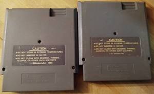lot 55 image: 2-NES games The Karate Kid and Viper