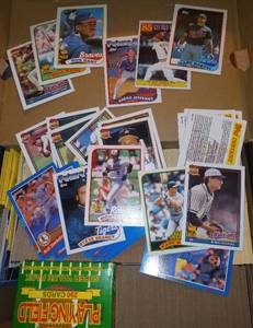 lot 50 image: Shoe box full of sports cards